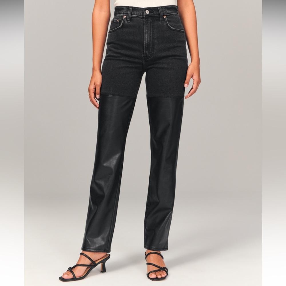 Abercrombie Mixed Fabric Jean
